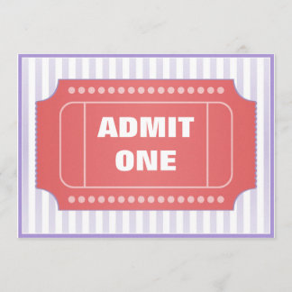 Invitación Admitir un peligro rojo de Fiesta de película