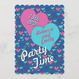 Invitación adolescente del personalizado de los