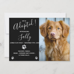Invitación Adopción de perro - Fiesta de ducha de cachorros -