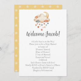 Invitación Adoption Shower Invitation – Dreamy Star Welcome