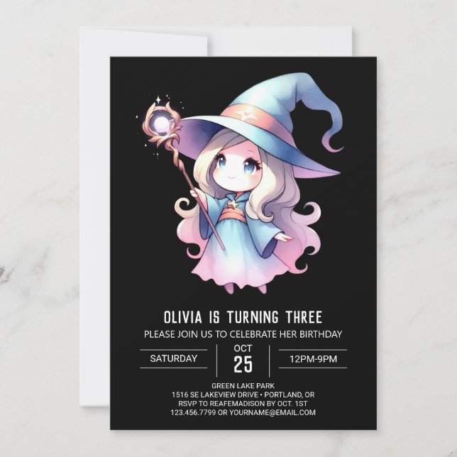 Invitación Adorable Asistente para Boho Cumpleaños (Anverso)