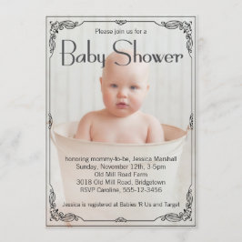 Invitación Adorable Baby Shower ruso