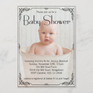 Invitación Adorable Baby Shower ruso