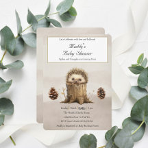 Adorable Bebé Cute Hedgehog Baby Shower