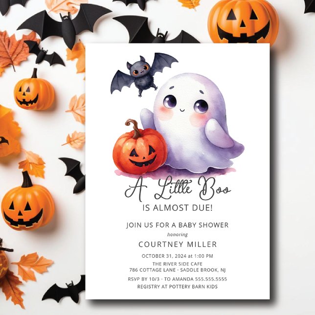 Invitación Adorable Boo Casi Se Debe A Baby Shower (Subido por el creador)