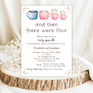 Invitación Adorable Celebración de Cumpleaños Temática de Caf