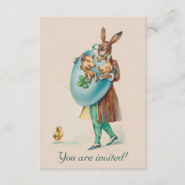 Invitación adorable del fiesta de Pascua del