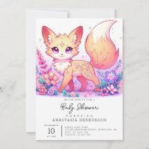 Adorable Fantasy Fox Baby Shower