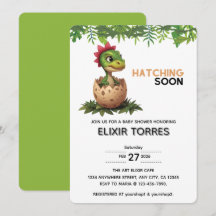 Adorable Kawaii Bebé Dinosaurio Eclosionando