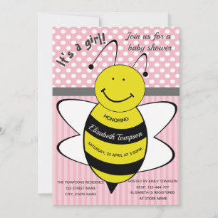 Invitación Adorable linda personalizado bebe ducha de bebé