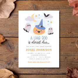Invitación Adorable Little Boo Halloween Baby Shower