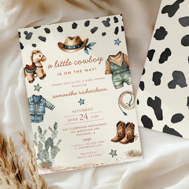 Invitación Adorable niñito bebé está en camino de ducharse (Subido por el creador)