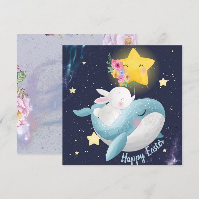 Invitación Adorable Pascua (Anverso / Reverso)