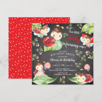 Adorable Pequeña Dama Ladybug Primer cumpleaños In