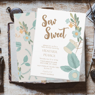 Invitación Adorable Scog Beber Flower Boy Baby Shower