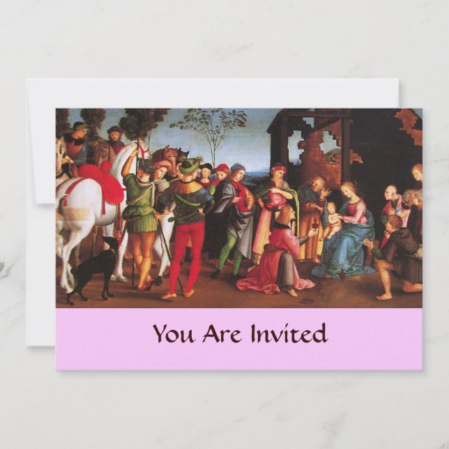 Invitación ADORACIÓN DE LA Ropa MAGI (Anverso)