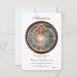 Invitación Adoration, Act of Spiritual Communion, Prayer Card