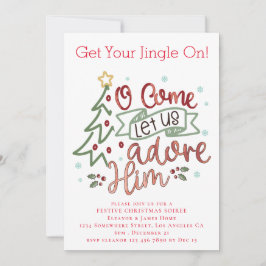 Invitación Adorémosle Feliz Navidad