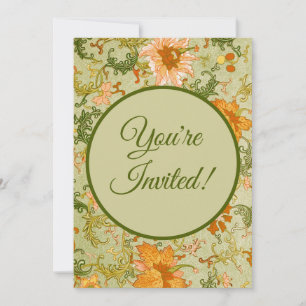 Invitación Adorno Antiguo Chino Jones Flores
