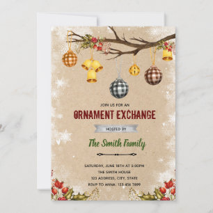 invitación adorno de Navidad