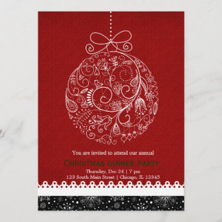 Invitación Adorno de Navidad