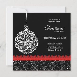 Invitación Adorno de Navidad