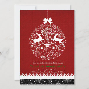 Invitación Adorno de Navidad