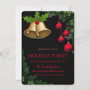 Invitación Adorno de Navidad Campanas Jingu