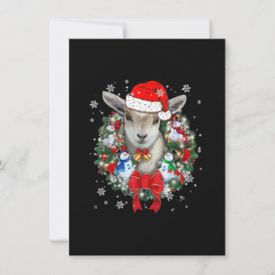 Invitación Adorno de Navidad de Cabra Regalo de Navidad