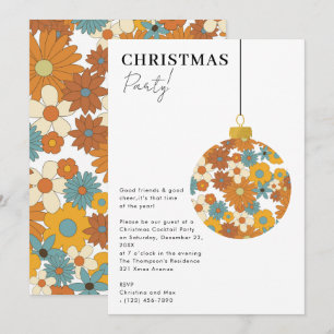 Invitación Adorno Navideño Elegante Fiesta de Navidad