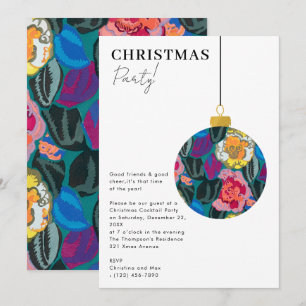 Invitación Adorno Navideño Elegante Fiesta de Navidad