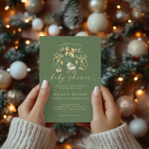 Invitación Adorno Neutral para Baby Shower Alegre