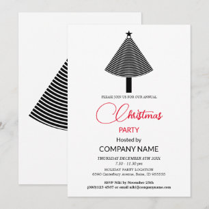 Invitación Adornos abstractos para árbol de Navidad 
