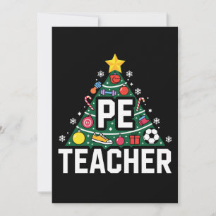 Invitación Adornos de árbol de Navidad para profesor de educa