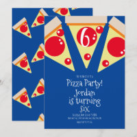 Adornos de fiesta de porciones de pizza geométrica
