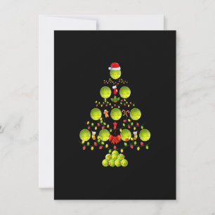 Invitación Adornos divertidos de árbol de Navidad con pelota