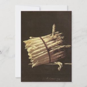 Invitación Adriaen Coorte - Vida muerta de Asparagus