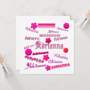 Invitación Adrianna Floral Pop Art
