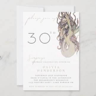 Invitación Adult Mermaid ANY Surprise Birthday Invitation