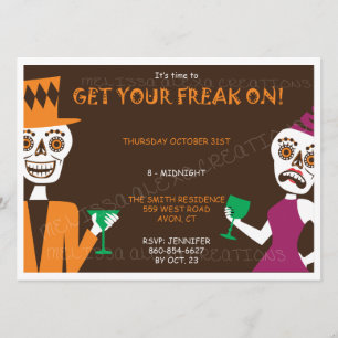 Invitación adulta de Halloween