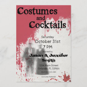 Invitación adulta del fiesta de Halloween del
