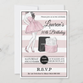 Invitación Adultos 30.º 40.º 50.º campagne Fiesta de cumpleañ