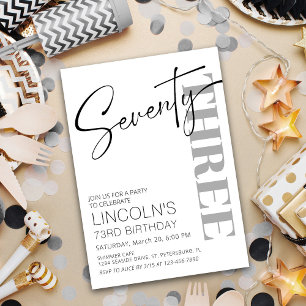 Invitación Adultos Cumpleaños 71 72 73 74 75 76 77 78 79