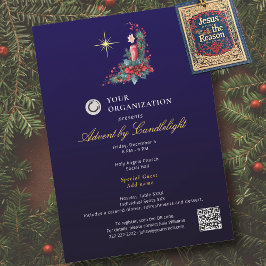 Invitación Advent by Candlelight Women Ministry Christmas