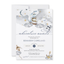 Adventure Awai Dreamy Nautical Ship Baby Shower