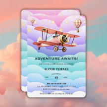 Adventure Awaits Aviation Baby Shower