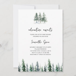 Invitación Adventure Awaits Baby Shower