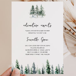 Invitación Adventure Awaits Baby Shower