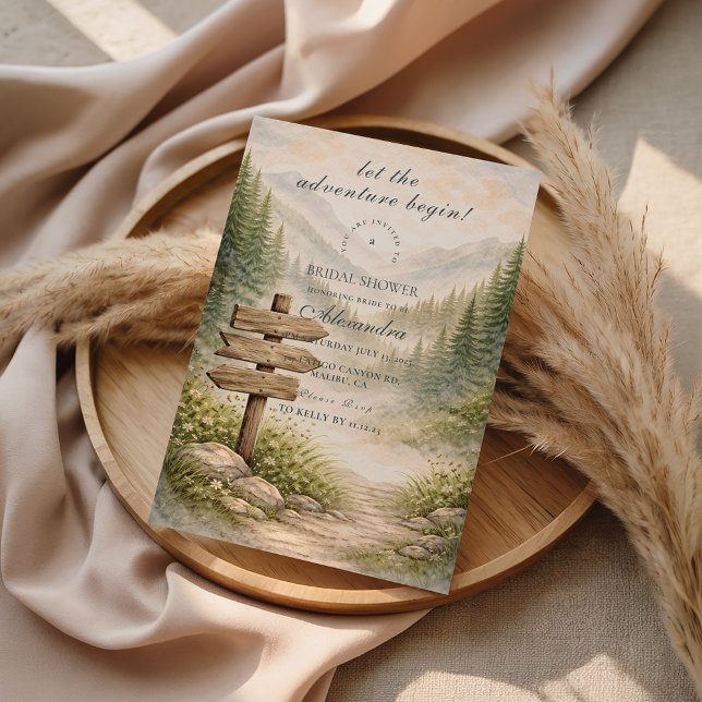 Invitación Adventure Awaits Bridal Shower (Subido por el creador)