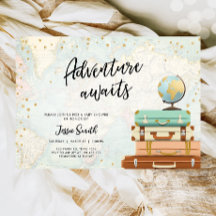 Adventure Awaits Travel Couples Baby Shower